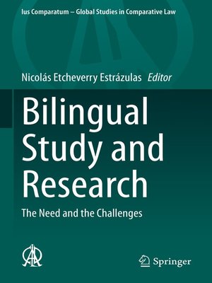 cover image of Bilingual Study and Research